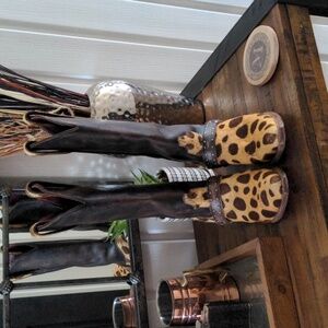 FREEBIRD LUSITANO LEOPARD BOOT size 8.